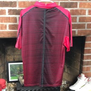 Nike TW Tiger Woods Engineered Stripe Polo Shirt 585786-680 Small EUC!!!